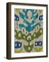 Teal Ikat II-Chariklia Zarris-Framed Art Print