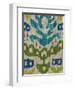 Teal Ikat II-Chariklia Zarris-Framed Art Print