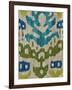 Teal Ikat II-Chariklia Zarris-Framed Art Print