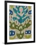 Teal Ikat II-Chariklia Zarris-Framed Art Print