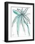 Teal in Nature-Jan Weiss-Framed Art Print