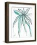 Teal in Nature-Jan Weiss-Framed Art Print