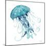 Teal Jelly Fish-Patti Bishop-Mounted Art Print