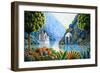 Teal Lake-Andy Russell-Framed Art Print