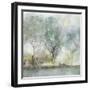 Teal Landscape-Isabelle Z-Framed Art Print