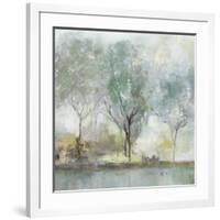 Teal Landscape-Isabelle Z-Framed Art Print