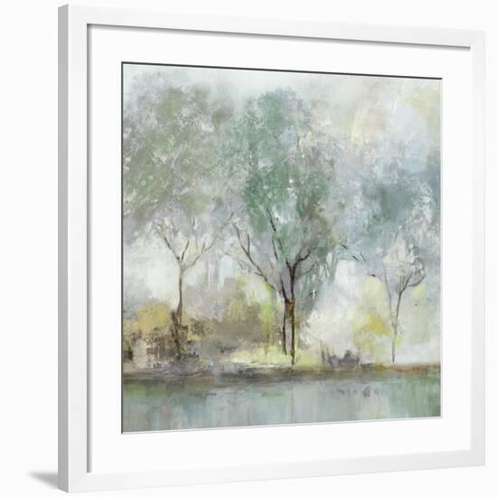 Teal Landscape-Isabelle Z-Framed Art Print