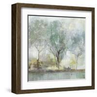 Teal Landscape-Isabelle Z-Framed Art Print