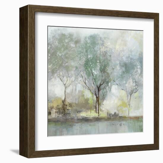 Teal Landscape-Isabelle Z-Framed Art Print