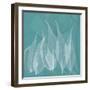 Teal Leaf Xray-Albert Koetsier-Framed Premium Giclee Print