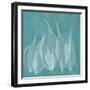 Teal Leaf Xray-Albert Koetsier-Framed Premium Giclee Print