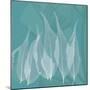 Teal Leaf Xray-Albert Koetsier-Mounted Premium Giclee Print