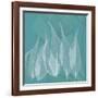 Teal Leaf Xray-Albert Koetsier-Framed Art Print