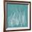 Teal Leaf Xray-Albert Koetsier-Framed Art Print