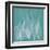 Teal Leaf Xray-Albert Koetsier-Framed Art Print