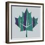 Teal Maple Leaf-Summer Tali Hilty-Framed Giclee Print