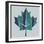 Teal Maple Leaf-Summer Tali Hilty-Framed Giclee Print