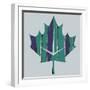 Teal Maple Leaf-Summer Tali Hilty-Framed Giclee Print