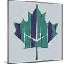 Teal Maple Leaf-Summer Tali Hilty-Mounted Giclee Print