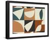 Teal Mayan II-Isabelle Z-Framed Art Print