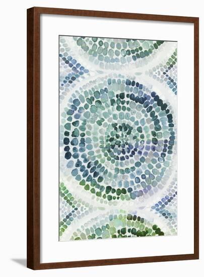 Teal Medallion I-Eva Watts-Framed Art Print