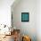 Teal Mid Century Composition-Eline Isaksen-Framed Stretched Canvas displayed on a wall