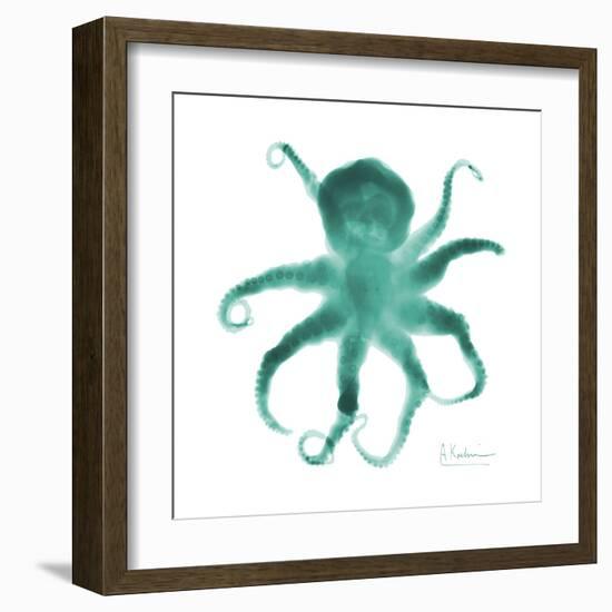 Teal Octopus-Albert Koetsier-Framed Art Print