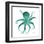 Teal Octopus-Albert Koetsier-Framed Art Print