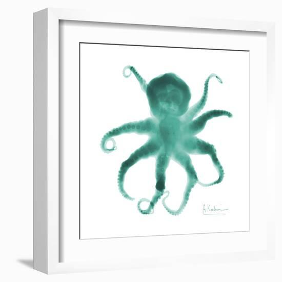 Teal Octopus-Albert Koetsier-Framed Art Print