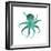 Teal Octopus-Albert Koetsier-Framed Premium Giclee Print