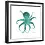 Teal Octopus-Albert Koetsier-Framed Premium Giclee Print