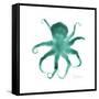 Teal Octopus-Albert Koetsier-Framed Stretched Canvas