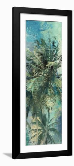 Teal Palm Triptych I-Eric Yang-Framed Art Print