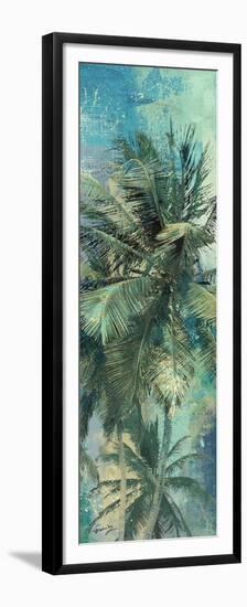 Teal Palm Triptych I-Eric Yang-Framed Premium Giclee Print