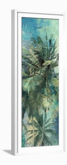 Teal Palm Triptych I-Eric Yang-Framed Premium Giclee Print