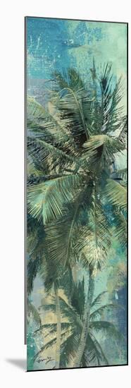 Teal Palm Triptych I-Eric Yang-Mounted Premium Giclee Print