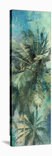 Teal Palm Triptych I-Eric Yang-Stretched Canvas