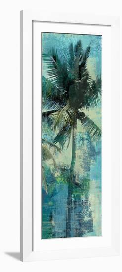 Teal Palm Triptych II-Eric Yang-Framed Art Print