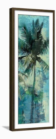 Teal Palm Triptych II-Eric Yang-Framed Premium Giclee Print