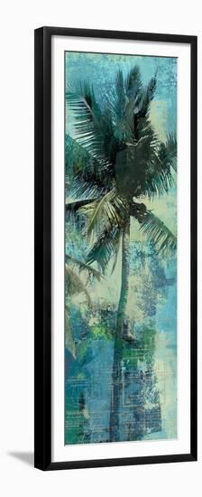 Teal Palm Triptych II-Eric Yang-Framed Premium Giclee Print
