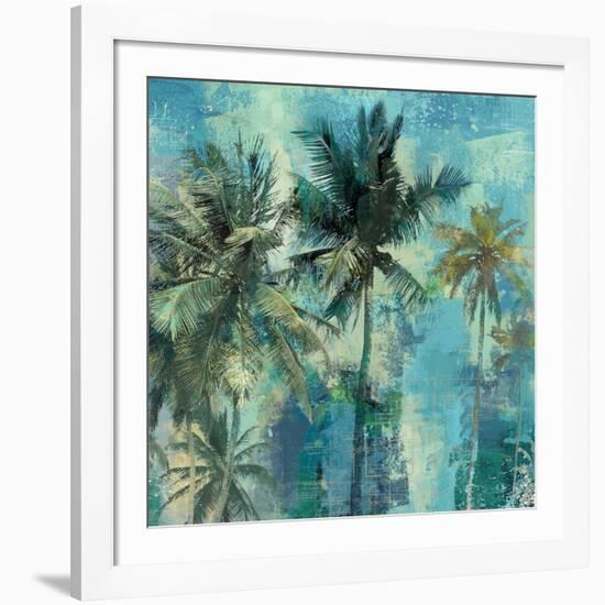 Teal Palms-Eric Yang-Framed Art Print