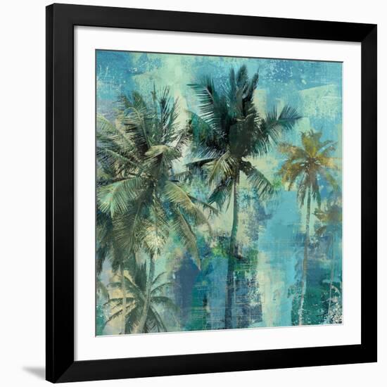 Teal Palms-Eric Yang-Framed Art Print