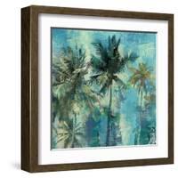 Teal Palms-Eric Yang-Framed Art Print