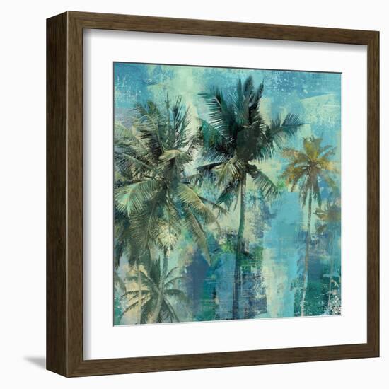 Teal Palms-Eric Yang-Framed Art Print