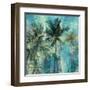 Teal Palms-Eric Yang-Framed Art Print