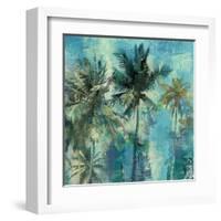 Teal Palms-Eric Yang-Framed Art Print