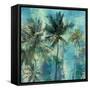 Teal Palms-Eric Yang-Framed Stretched Canvas