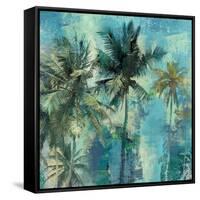 Teal Palms-Eric Yang-Framed Stretched Canvas