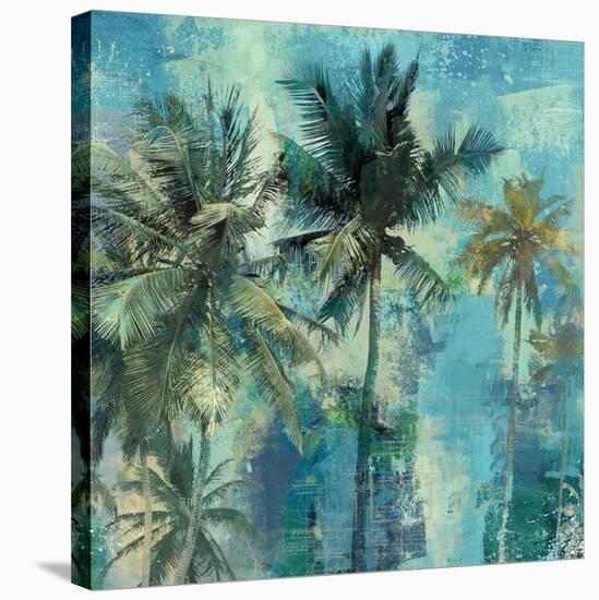 Teal Palms-Eric Yang-Stretched Canvas