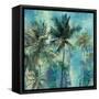 Teal Palms-Eric Yang-Framed Stretched Canvas